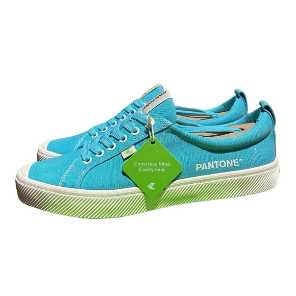 Cariuma Sneakers WMNS 12 Capri Blue Oca Pantone Low‎ Canvas Sporty Activewear - Picture 5 of 10